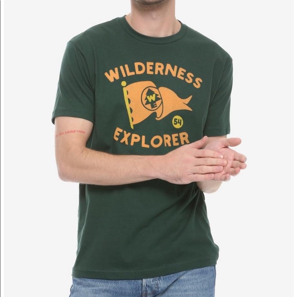 Disney Pixar Up Wilderness Explorer Flag T-Shirt Tee XS